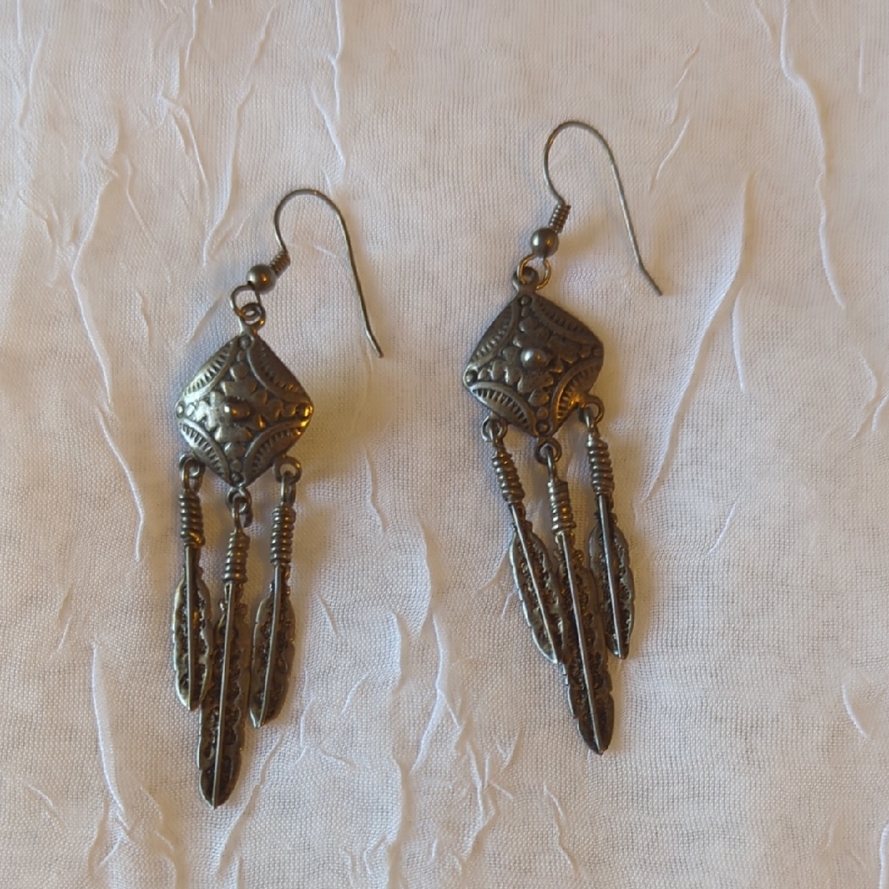 Elegant Silver Dangle Earrings
